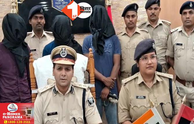 बिहार : पुलिस के हत्थे चढ़े चोर गिरोह के दो शातिर सदस्य : चोरी का सामान खरीदने वाला भी धराया