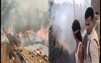बिहार में सुबह-सवेरे आग ने मचाया तांडव : 40 से अधिक घर जलकर राख ; पचास लाख से अधिक की संपत्ति का नुकसान