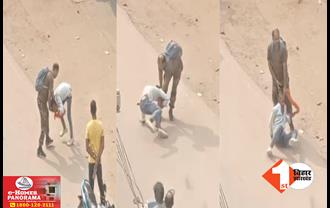बिहार में पुलिस जवान की दबंगई : युवक को बीच सड़क पर जानवरों की तरह पीटा : वीडियो हुआ वायरल
