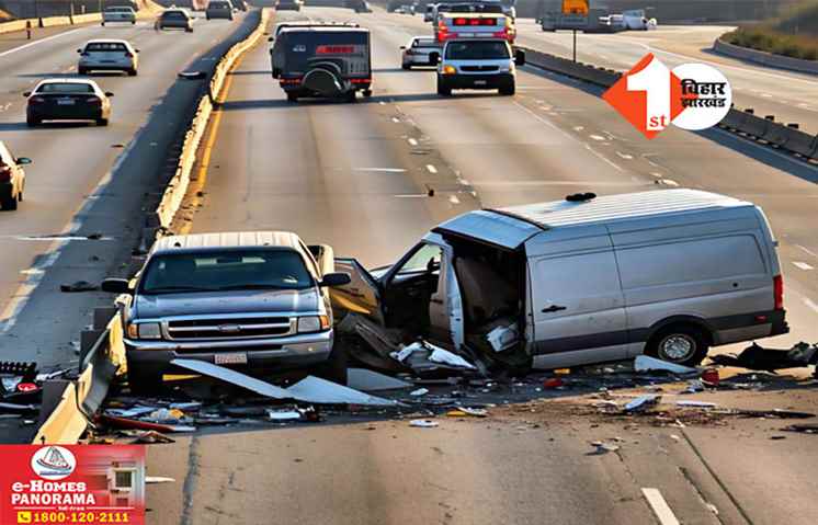 Road Accident: पटना में जेपी गंगा पथ पर भीषण सड़क हादसा, वैन से टकराई पंजाब जा रही बस