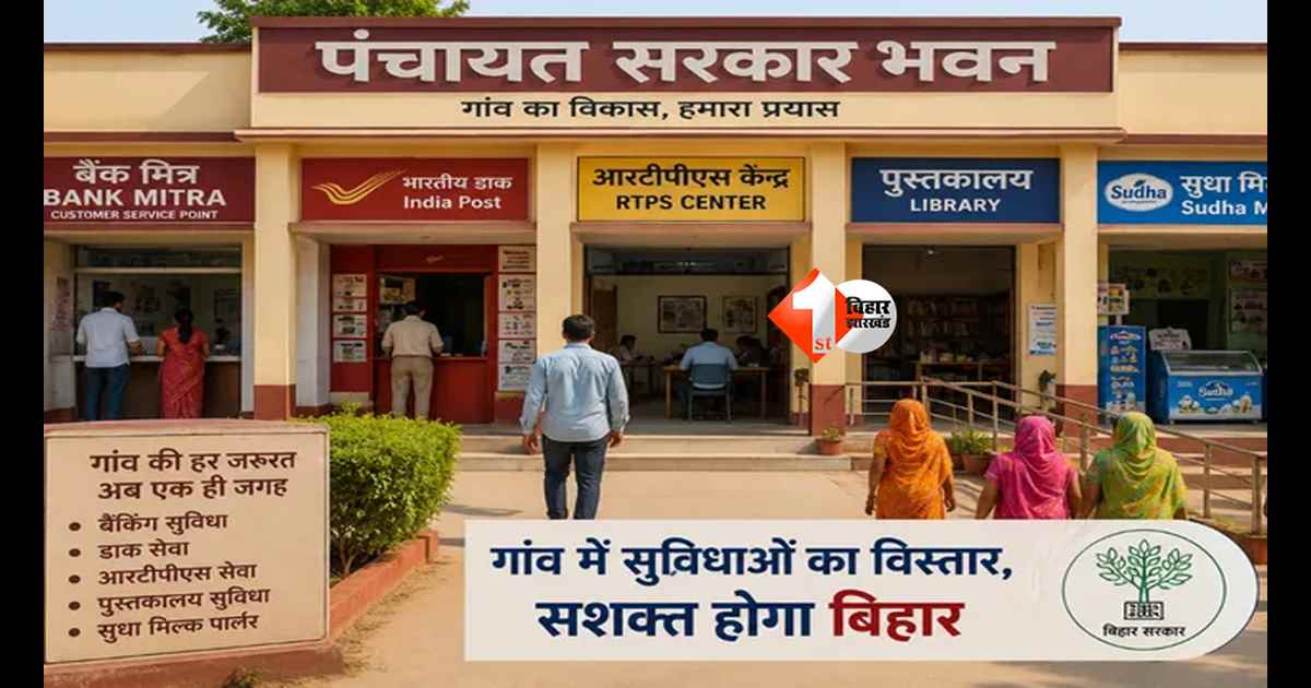 Bihar News : बिहार पंचायतों की होगी ऑनलाइन निगरानी, पंचायत सरकार भवनों में अब बैंक, डाकघर और सुधा मिल्क पार्लर;  शिकायतों के निपटारे पर सरकार सख्त