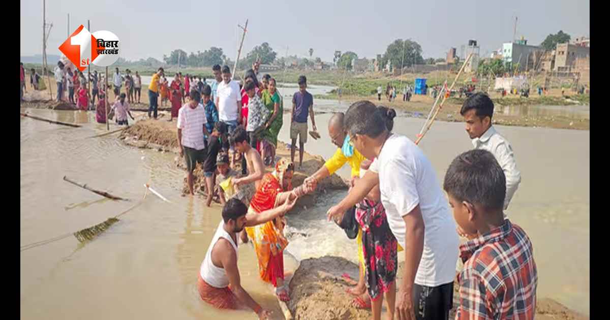 Kiul River : उफनती नदी के बीच जारी पूजा-अर्चना, जान जोखिम में डालकर यज्ञ मंडप पहुंच रहे भक्त;  प्रशासन और श्रद्धालुओं के बीच बढ़ी टेंशन