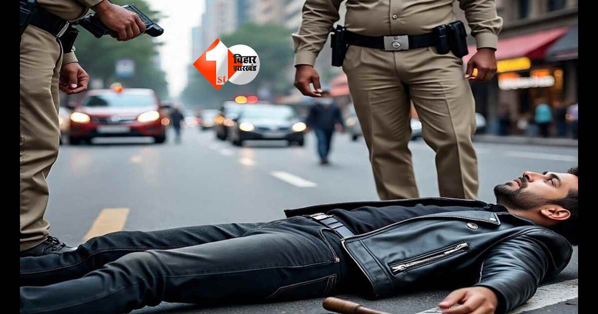 Patna Police Encounter : पटना में पुलिस और बदमाशों के बीच एनकाउंटर , 27 लाख लूटकांड का आरोपी पैर में गोली लगने से घायल