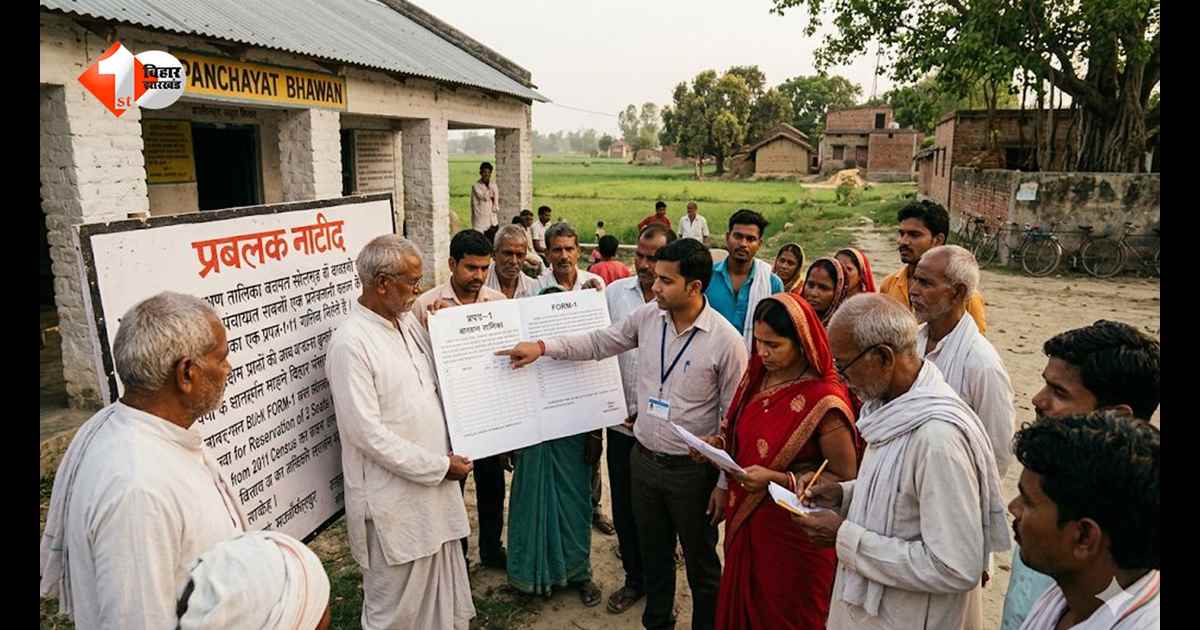 बिहार में आरक्षण प्रक्रिया शुरू होते ही चुनावी सरगर्मी तेज, फॉर्म-1 जारी; 4 से 18 मई तक दावा-आपत्ति का मौका