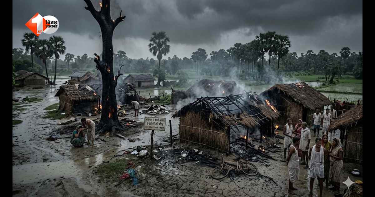 Bihar Weather Today: बिहार में ठनका का कहर, 6 मासूम समेत 9 की दर्दनाक मौत; कई घर जलकर राख