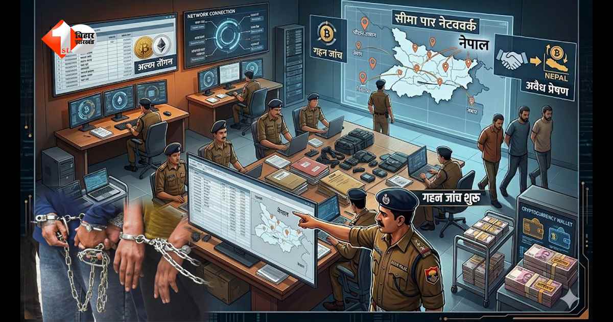 बिहार में ‘क्रिप्टो सिंडिकेट’ का भंडाफोड़: 55 करोड़ का खेल, नेपाल कनेक्शन से चला रहा था पूरा नेटवर्क