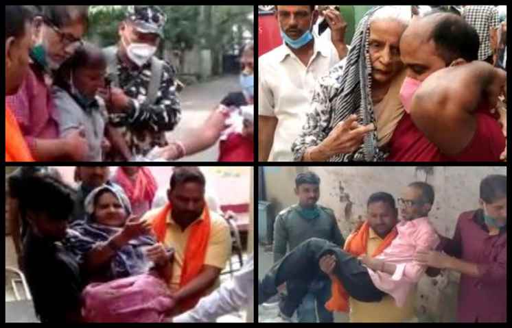 पटना : इस आदर्श मतदान केंद्र पर कोई गोद में तो कोई पीठ पर मां-बाप को लेकर वोटिंग के लिए पहुंचा, देखें Video