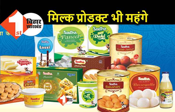 कल से केवल सुधा दूध की कीमतें ही नहीं बढ़ेंगी, दूसरे मिल्क प्रोडक्ट के दाम भी बढ़ेंगे