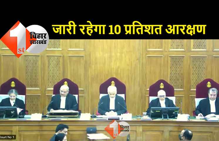 देश में जारी रहेगा 10 प्रतिशत EWS आरक्षण, फैसले पर सुप्रीम कोर्ट की मुहर