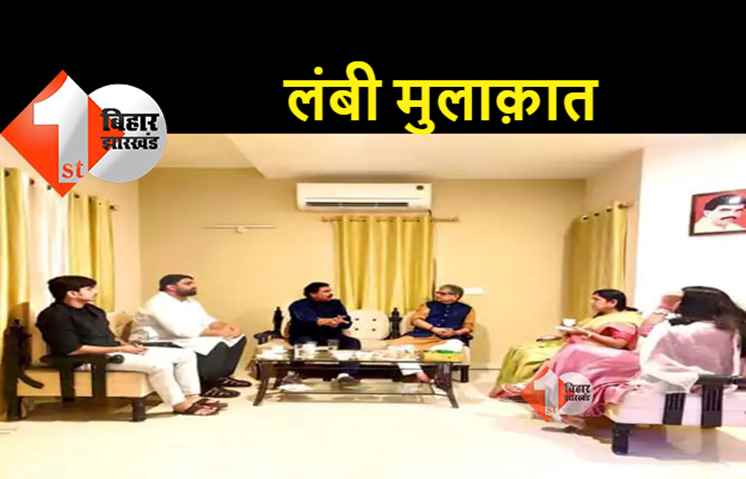 आनंद मोहन से मिलने पहुंचे ललन सिंह, कई घंटों तक हुई बातचीत