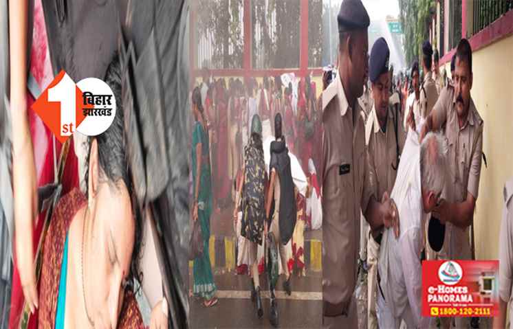 शीतकालीन सत्र के बीच विधानसभा के बाहर आंगनबाड़ी सेविका का प्रदर्शन, पुलिस पर लाठीचार्ज का आरोप; बेहोश हुई महिला  