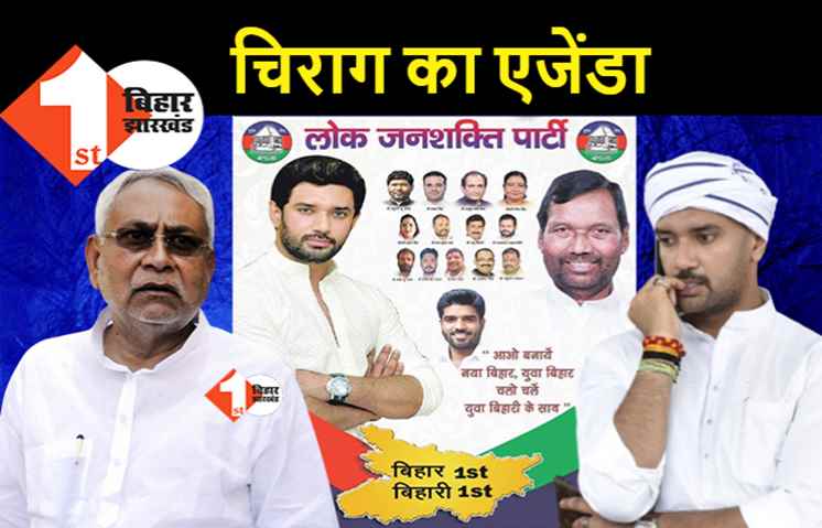 नीतीश का एजेंडा चिराग ने किया खारिज, विधानसभा चुनाव के लिए LJP का संकल्प लॉन्च