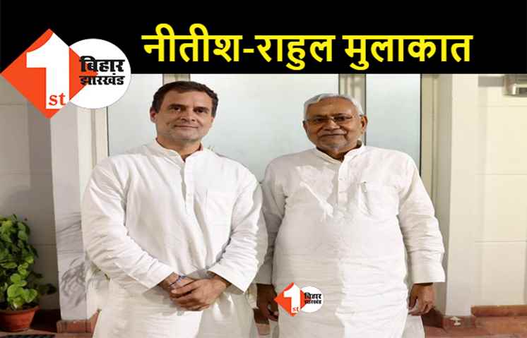 मिशन 2024 पर सीएम नीतीश कुमार, दिल्ली में राहुल गांधी से हुई पहली मुलाकात