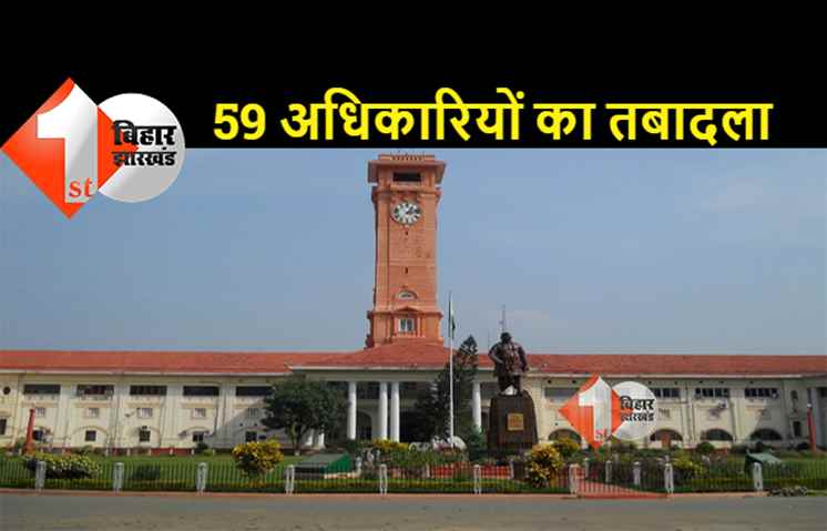 59 सीनियर डिप्टी कलेक्टर और ज्वाइंट सेक्रेटरी का तबादला, सामान्य प्रशासन विभाग ने जारी की अधिसूचना