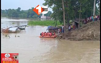 Bihar Flood News: शिवहर में बागमती का तटबंध टूटने से भारी तबाही, बाढ़ के पानी में कई घर बहे; रेस्क्यू जारी