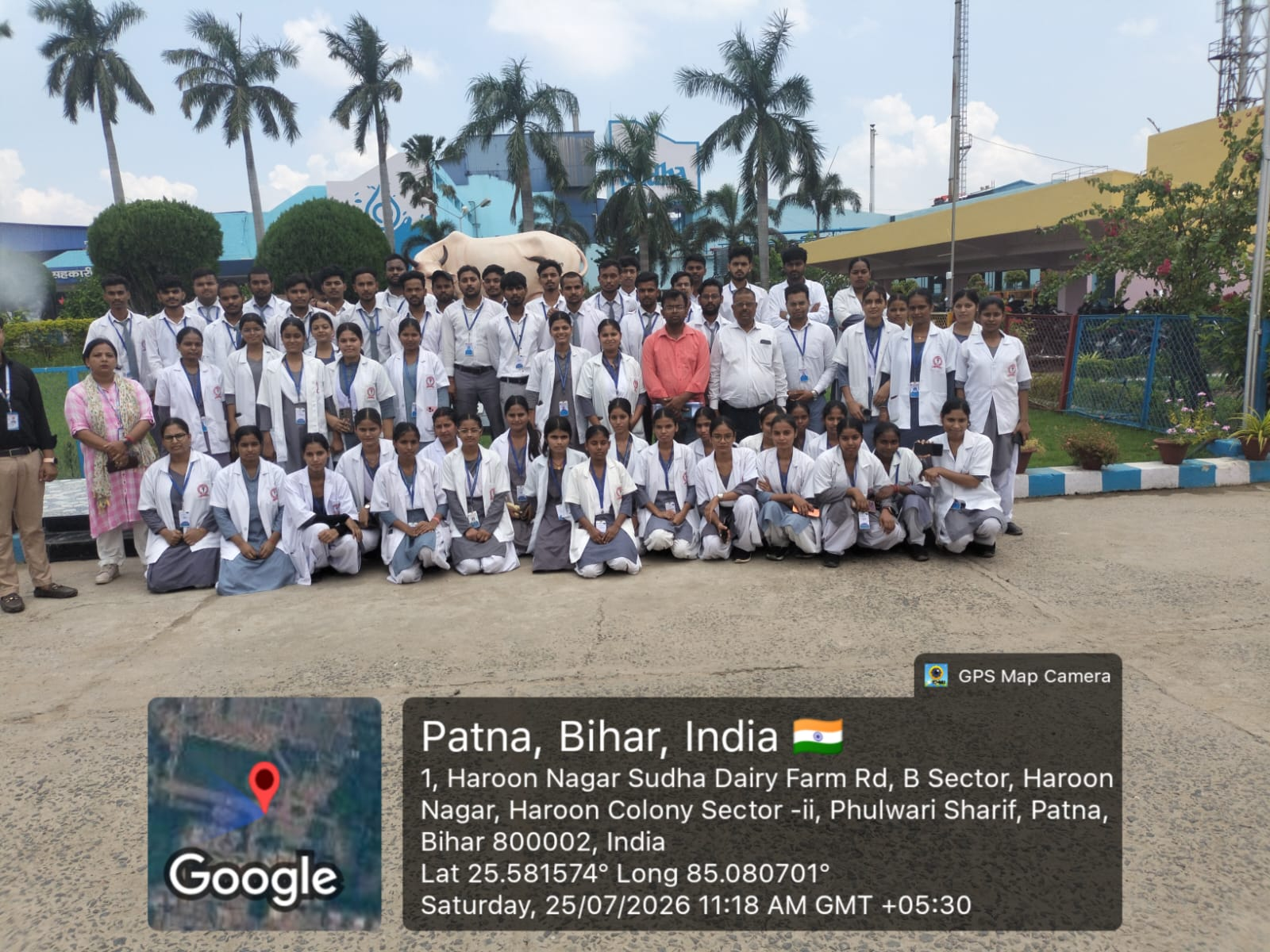 पटना इंस्टीट्यूट ऑफ नर्सिंग के GNM छात्र-छात्राओं का सुधा डेयरी में भ्रमण, दुग्ध उत्पादन और गुणवत्ता प्रबंधन की ली जानकारी