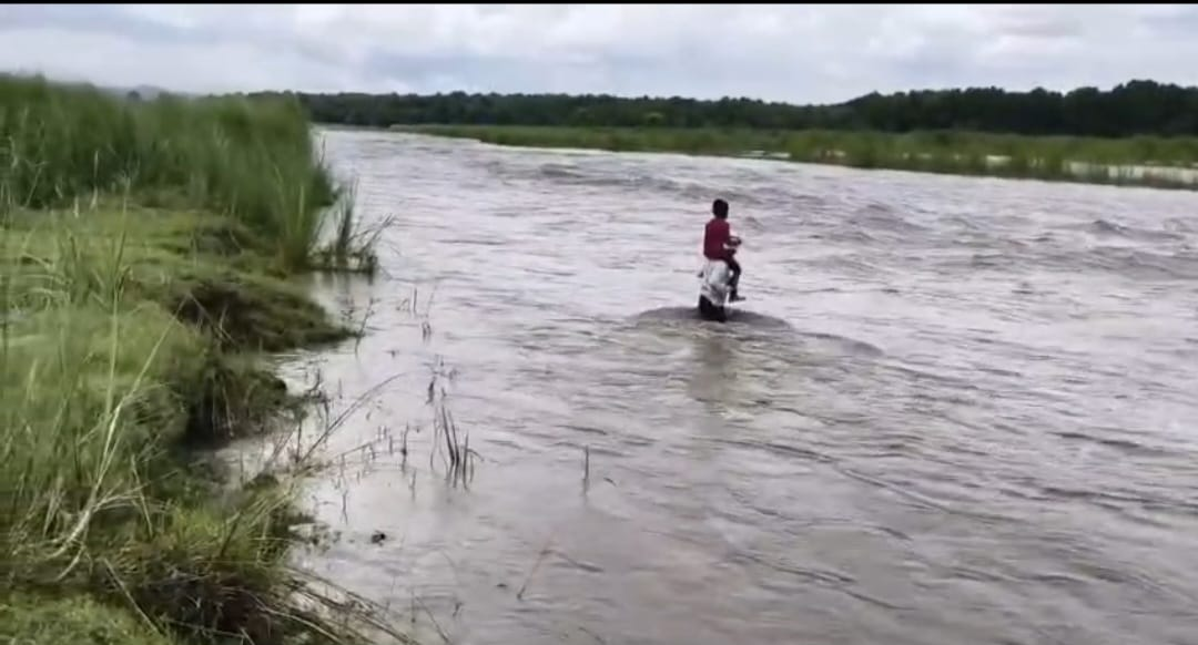 पढ़ेगा इंडिया तभी तो बढ़ेगा: स्कूल पहुंचाने के लिए पिता ने बेटे को कंधे पर लादकर पार किया उफनती नदी, सोशल मीडिया पर वीडियो वायरल