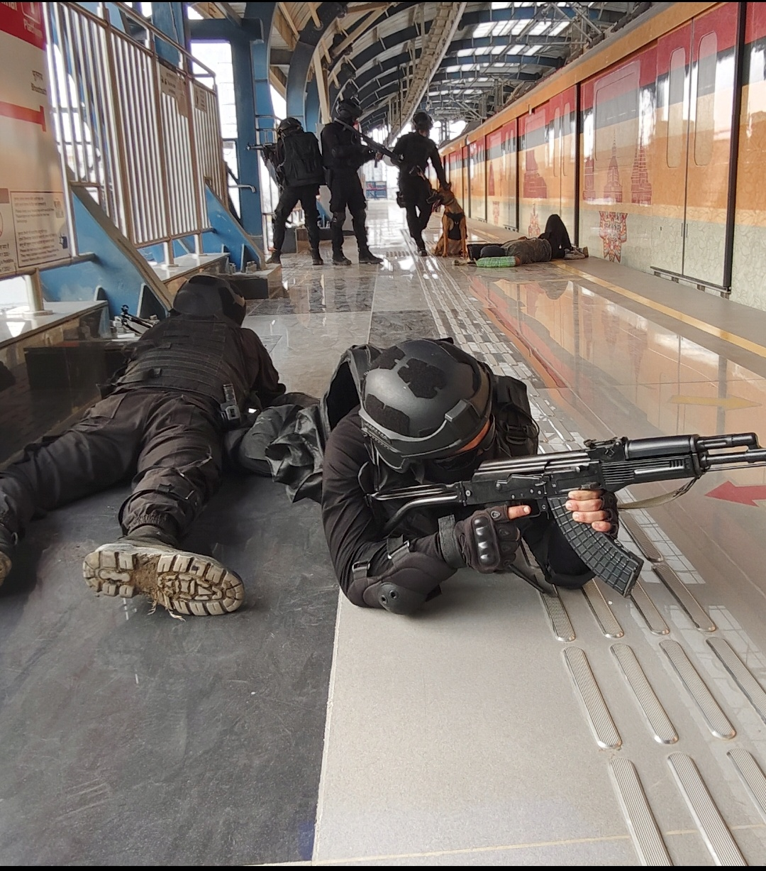 पटना मेट्रो स्टेशन पर ATS की मॉक ड्रिल, ISBT स्टेशन पर हाई अलर्ट जैसा माहौल