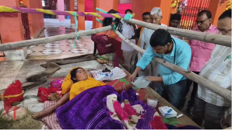 सुपौल में आस्था या जिंदगी से खिलवाड़? हाथ पर कलश लेकर पूजा कर रही महिला की बिगड़ी तबीयत