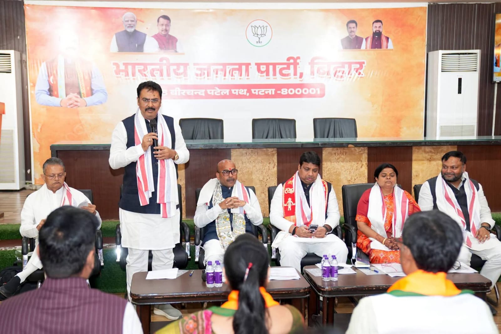 बिहार BJP के नए संगठन प्रभारी हरीश द्विवेदी की पटना में पहली बैठक, बूथ स्तर तक संगठन को मजबूत करने की बनी रणनीति