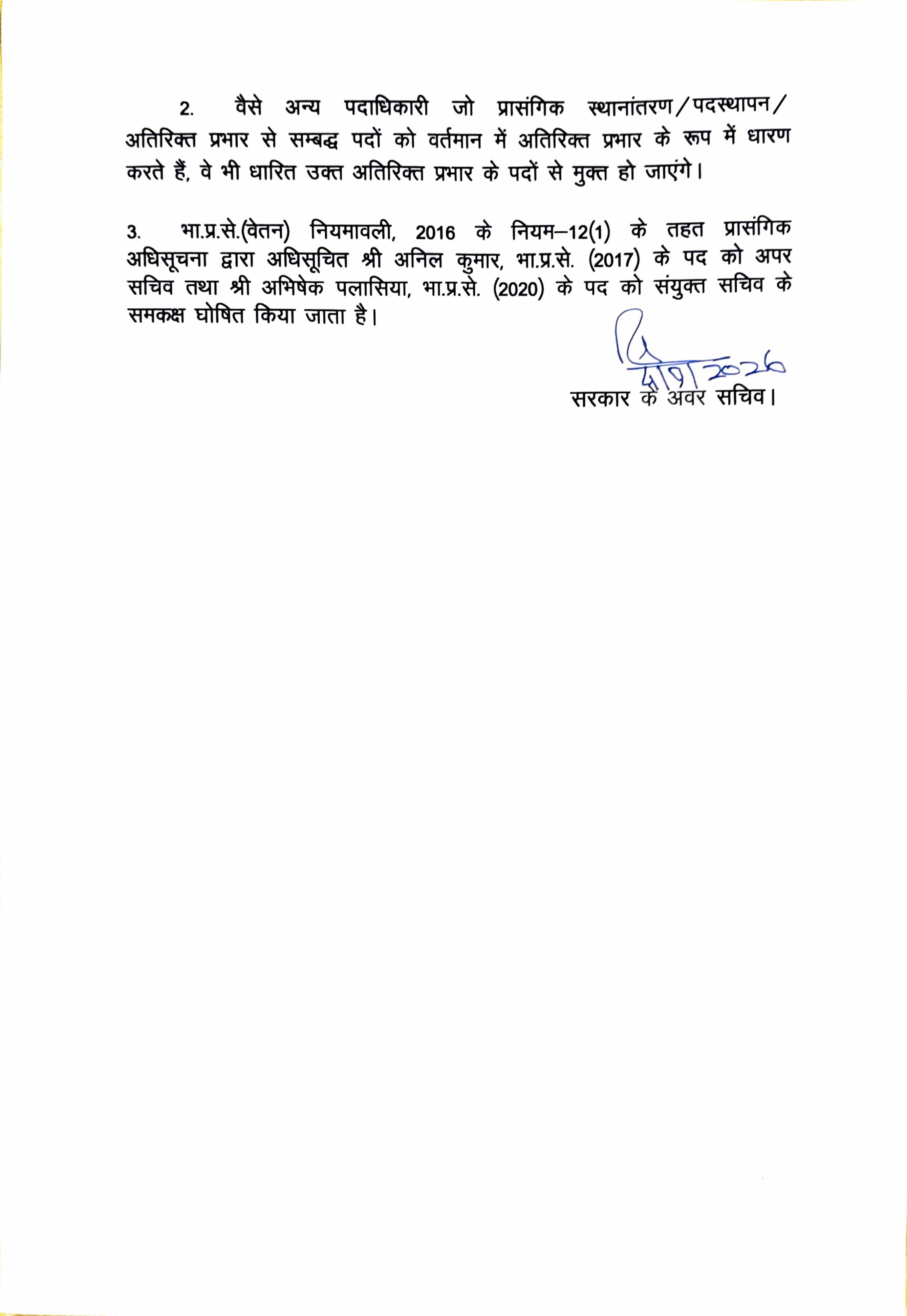 Bihar IAS Transfer: आधा दर्जन IAS अधिकारियों के प्रभार में बदलाव, अनिल कुमार को भवन निर्माण निगम की जिम्मेदारी