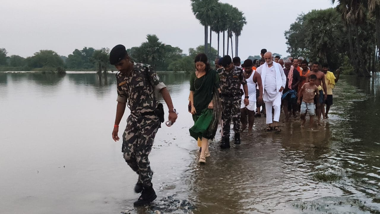 जहानाबाद के बाढ़ प्रभावित इलाकों का DM ने किया ग्राउंड विजिट, ग्रामीणों की समस्याओं का लिया जायजा